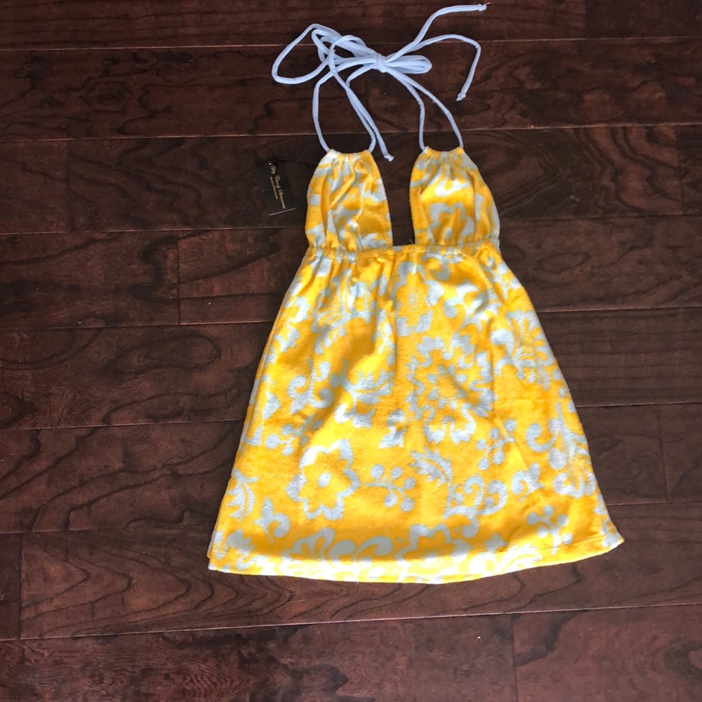 Halter top swimsuit cover up